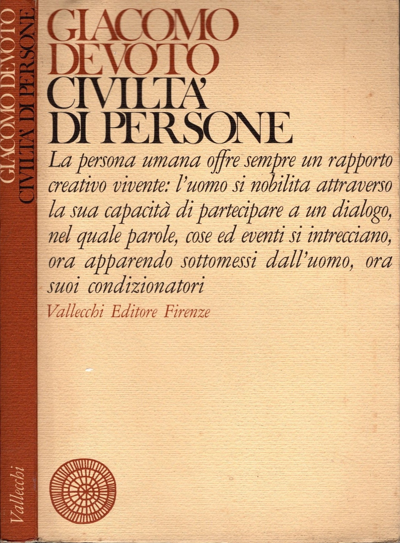 Civilta' di persone di Giacomo Devoto