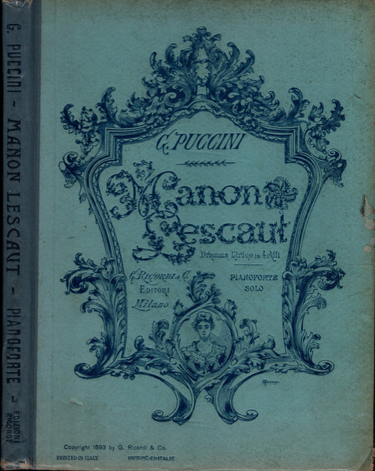 Manon Lescaut - G. Puccini - Ricordi - 1893