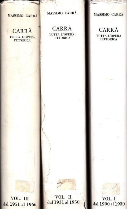 Carrà. Tutta l'opera pittorica Volume I: 1900/1930. Volume II: 1931/1950. Volume III: 1951/1966