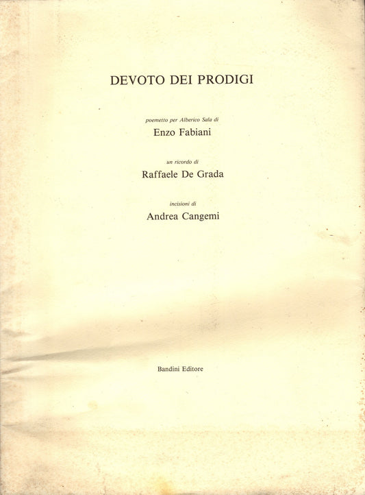 Devoto dei prodigi - Enzo Fabiani (Bandini Editore) 1994