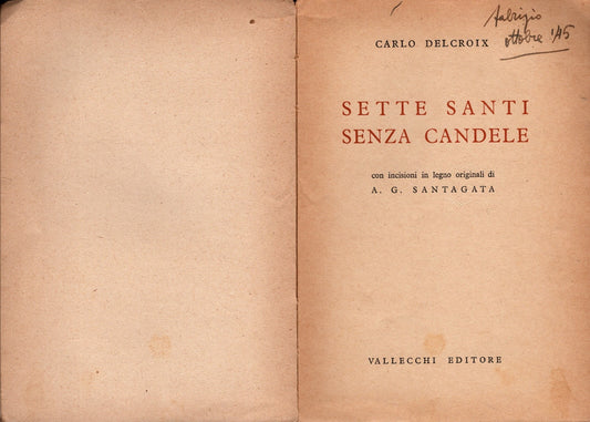 Sette santi senza candele di Carlo Delacroix