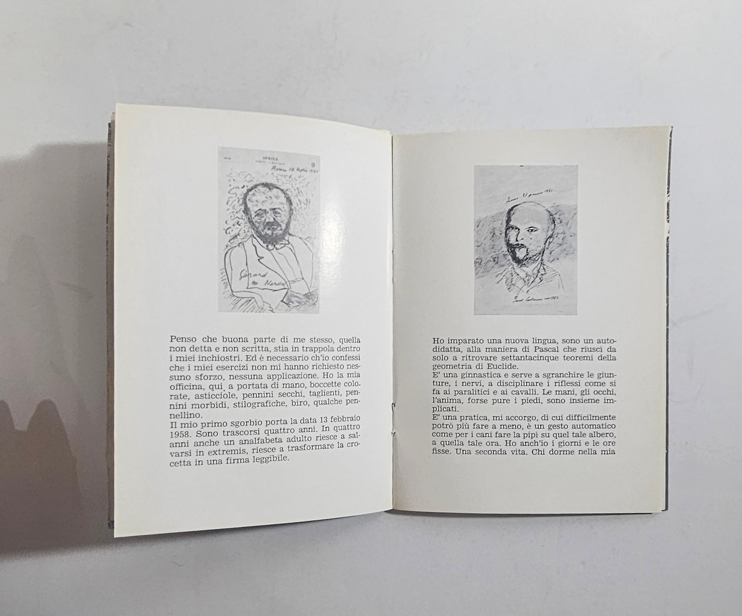 Libro d’artista Sinisgalli con illustrazioni e testi l'eta della luna Galleria Apollinaire 