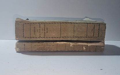 Dorso dei volumi napoleonici con titoli originali impressi io libro carmine