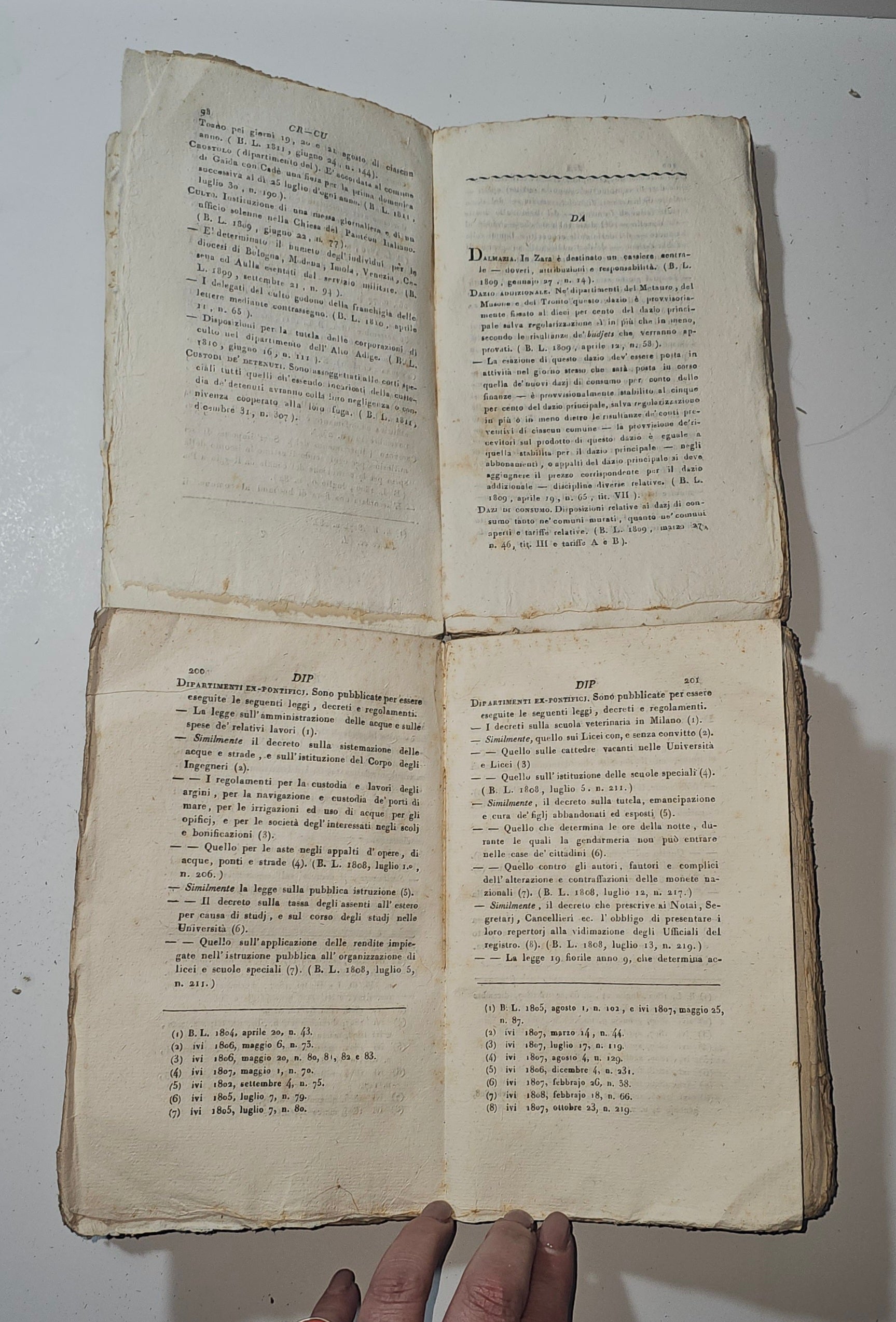Pagine interne con indice alfabetico e ragionato delle materie io libro carmine