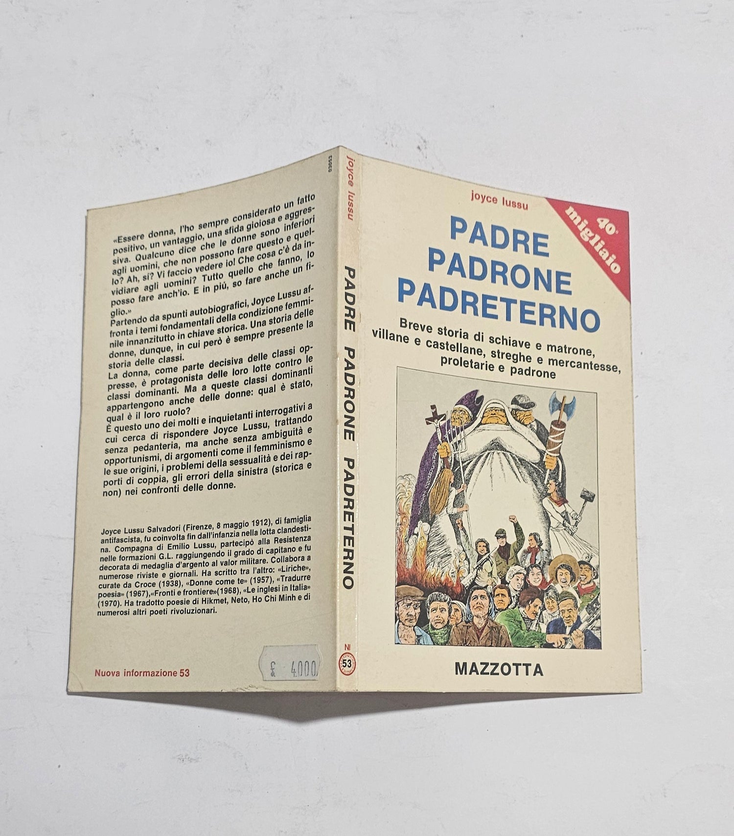 Padre padrone padreterno Joyce Lussu libro femminismo storia donne