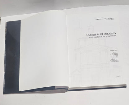 Interno libro sulla chiesa di San Silvestro Folzano Brescia frontespizio