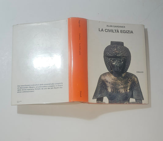 Copertina originale de La Civiltà Egizia di Alan Gardiner Einaudi iolibrocarmine
