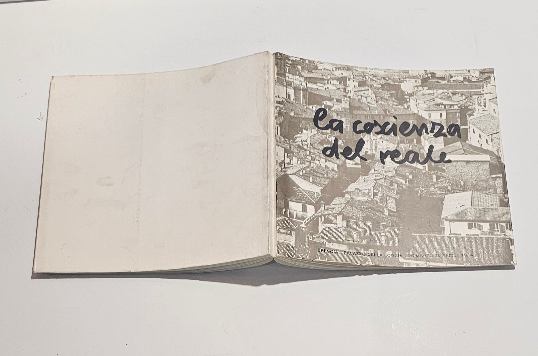 Catalogo mostra La coscienza del reale Brescia 1974