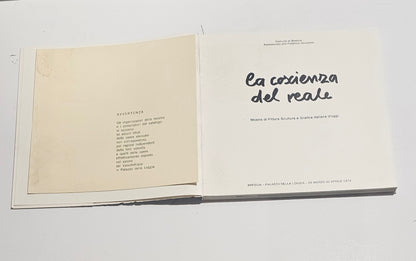 Frontespizio catalogo La coscienza del reale Brescia