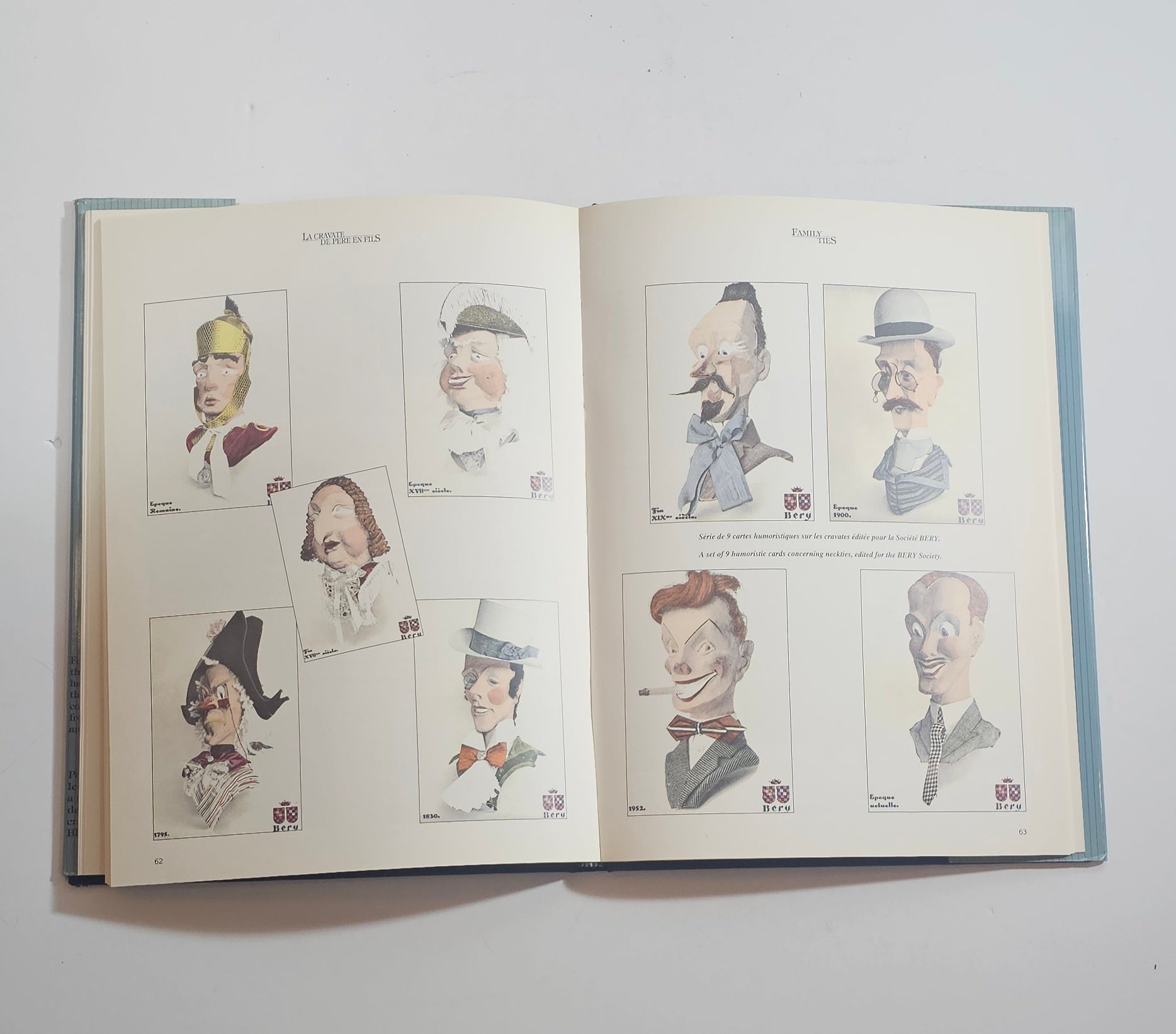 illustrazioni moda caricature cravatte storia costume