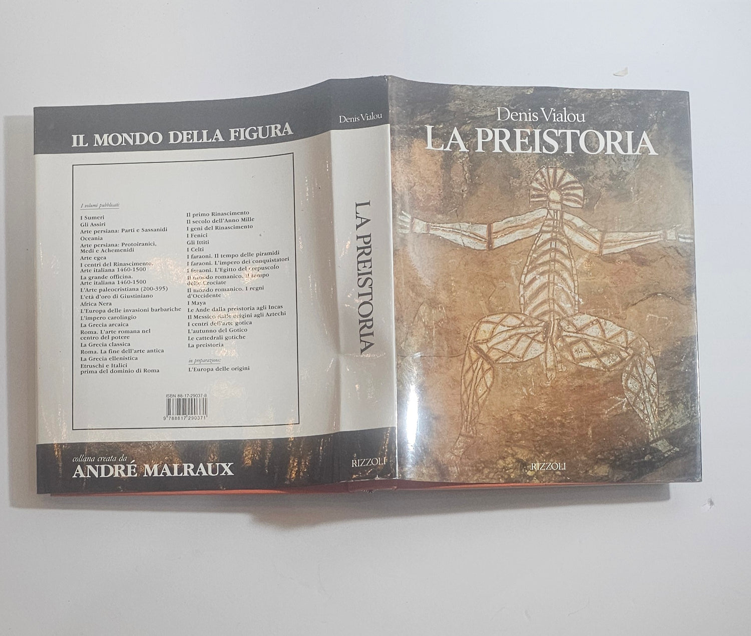Libro La preistoria Denis Vialou Rizzoli Il mondo della figura 
