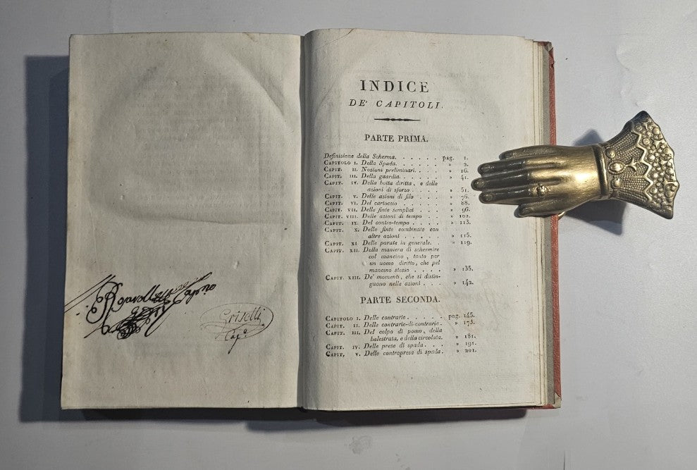 Indice interno del trattato La Scienza della Scherma iolibrocarmine