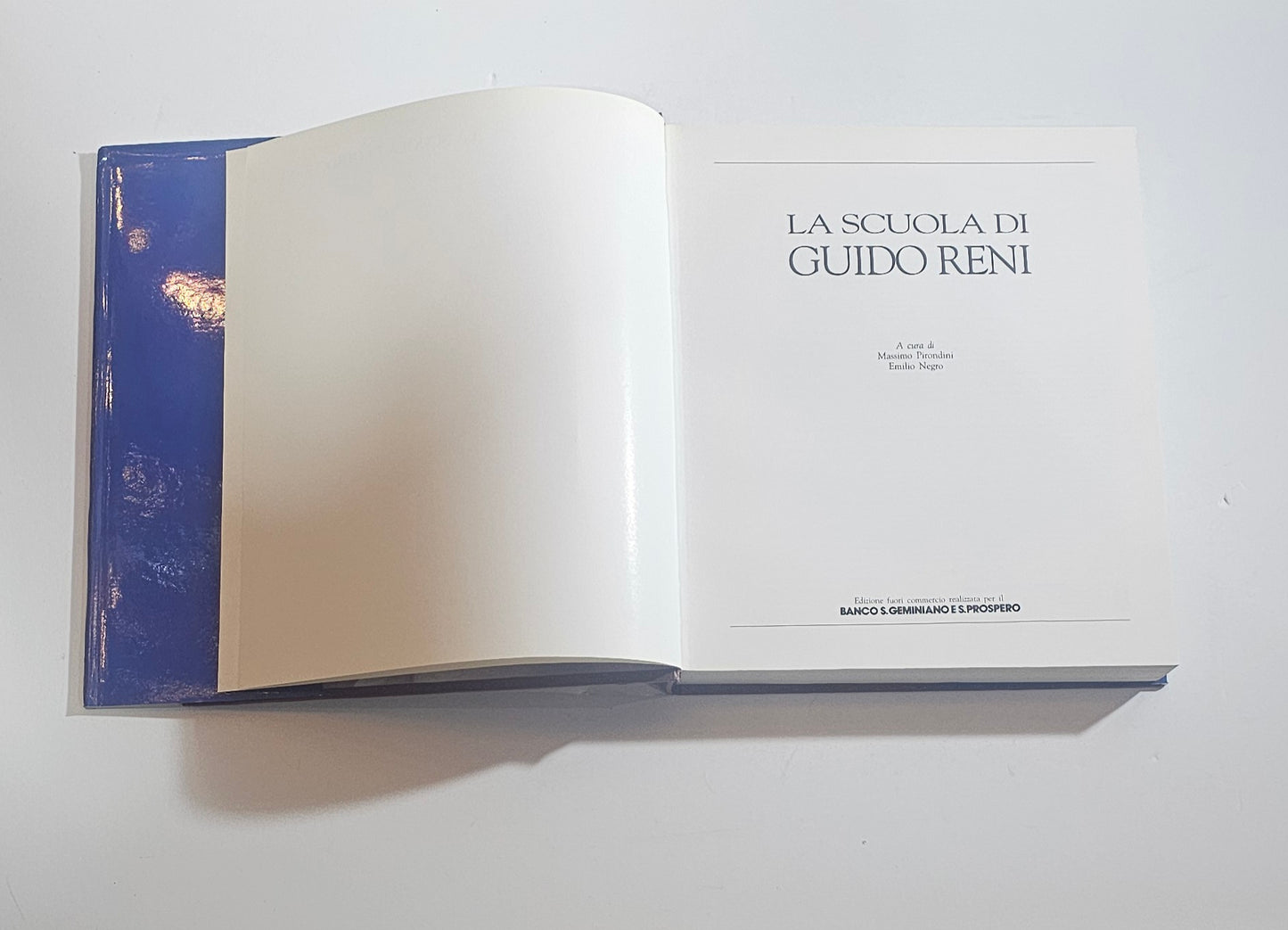 la scuola di guido reni interno libro frontespizio titolo pittura