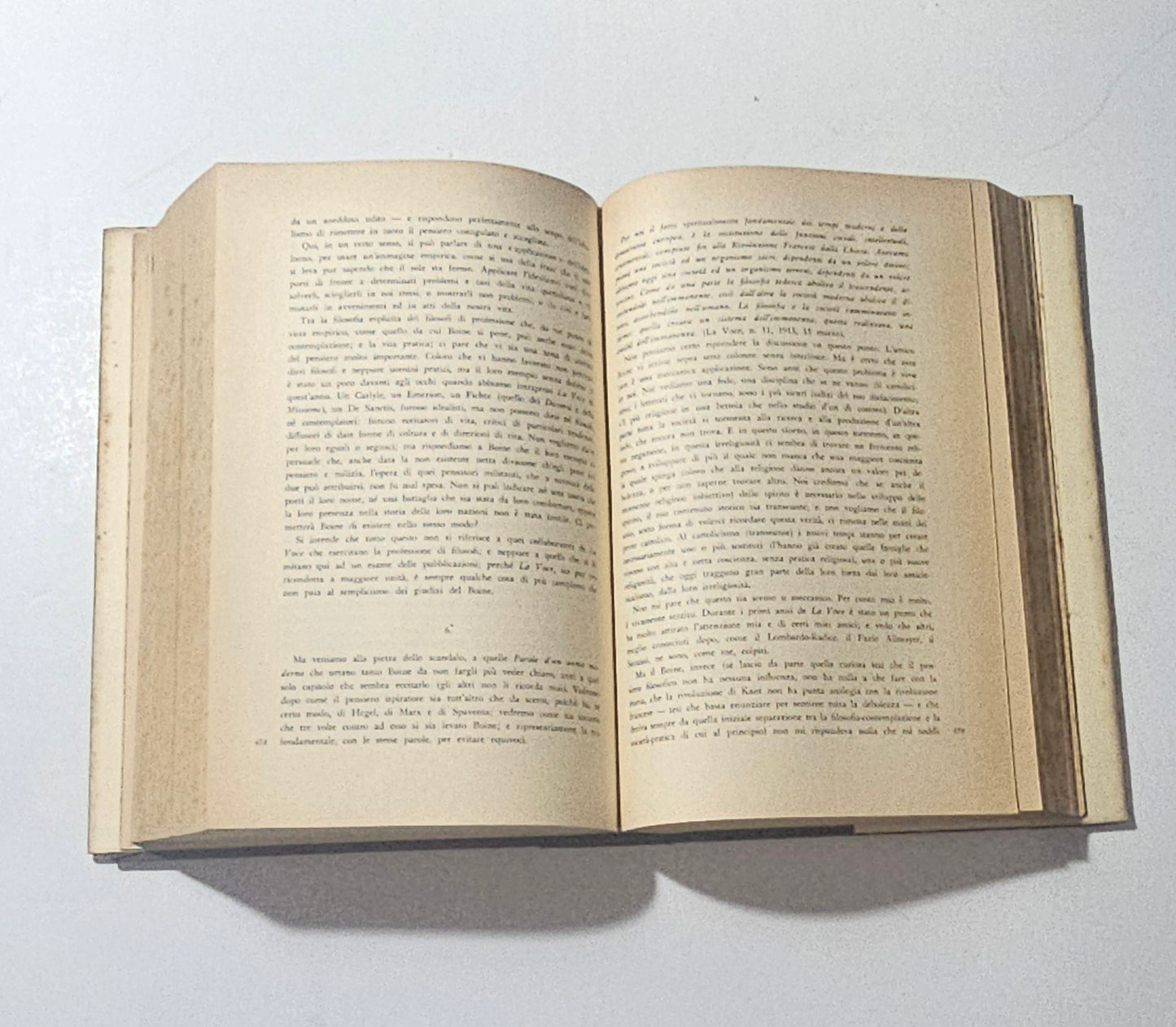 iolibrocarmine pagine interne libro La Voce con tagli intonsi e carta ingiallita