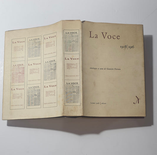 iolibrocarmine sovraccoperta libro La Voce 1908 1916 antologia Giansiro Ferrata