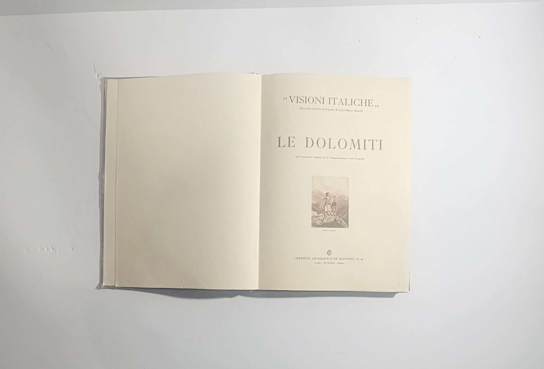 iolibrocarmine dolomiti frontespizio titolo storiche interno Visioni Italiche 
