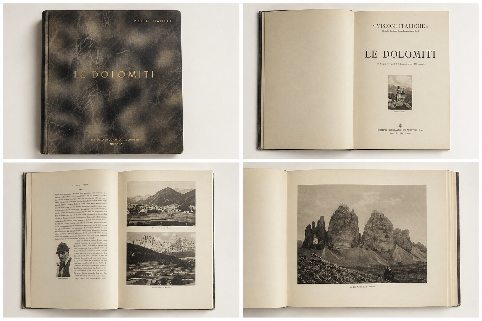 iolibrocarmine libro dolomiti copertina fronntespizio interni vintage
