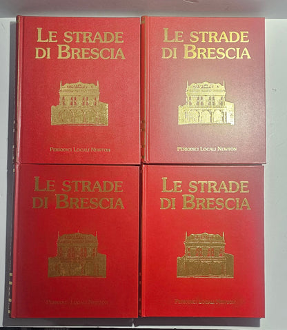 Copertine rosse illustrate dell’opera completa Le Strade di Brescia iolibrocarmine