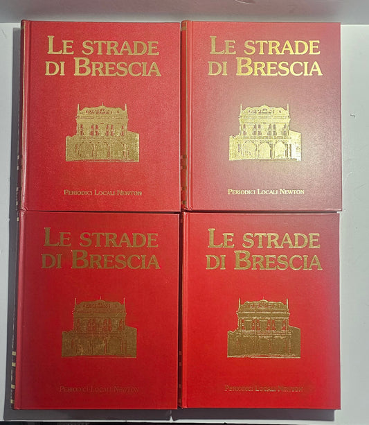 Copertine rosse illustrate dell’opera completa Le Strade di Brescia iolibrocarmine