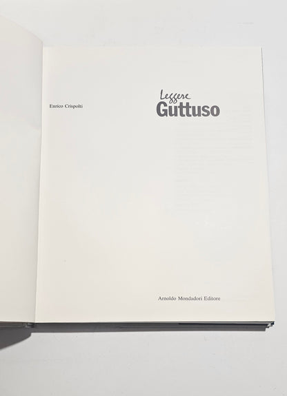 Frontespizio libro Leggere Guttuso Crispolti