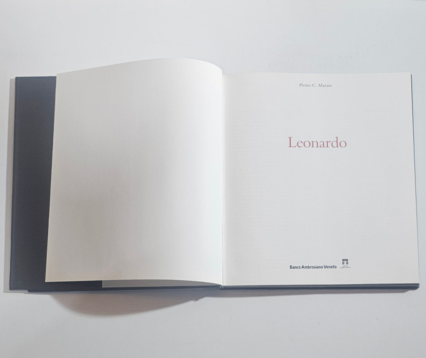 leonardo frontespizio libro pietro marani banco ambrosiano veneto