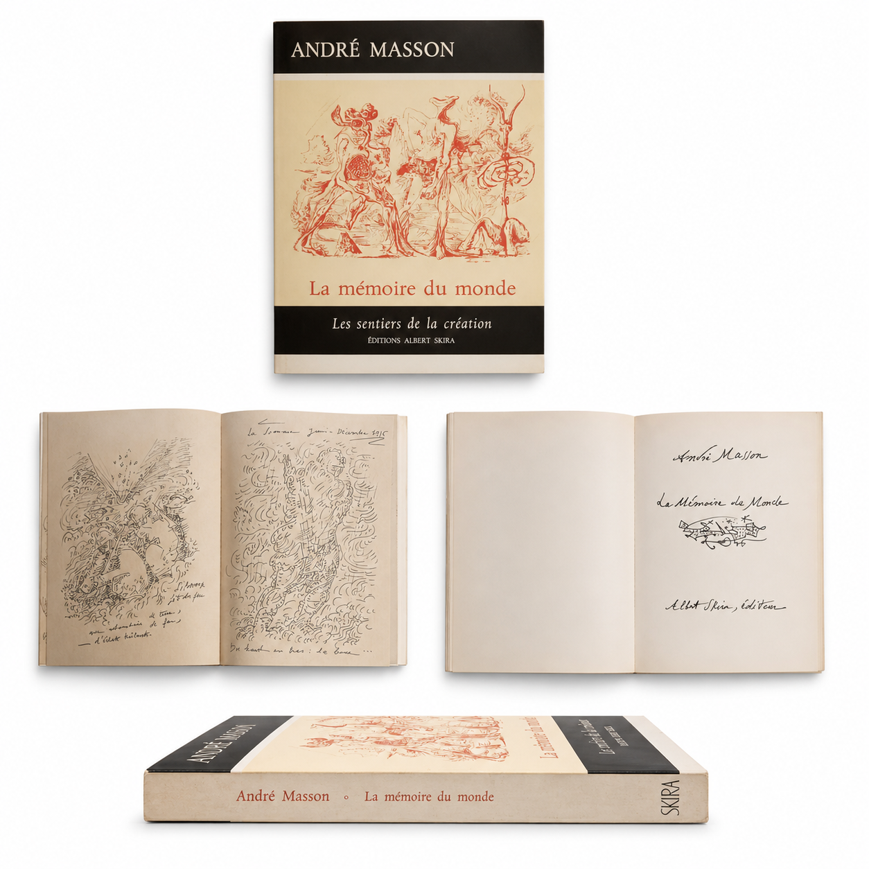 iolibrocarmine andre masson la memoire du monde copertina libro fotografia di presentazione 
