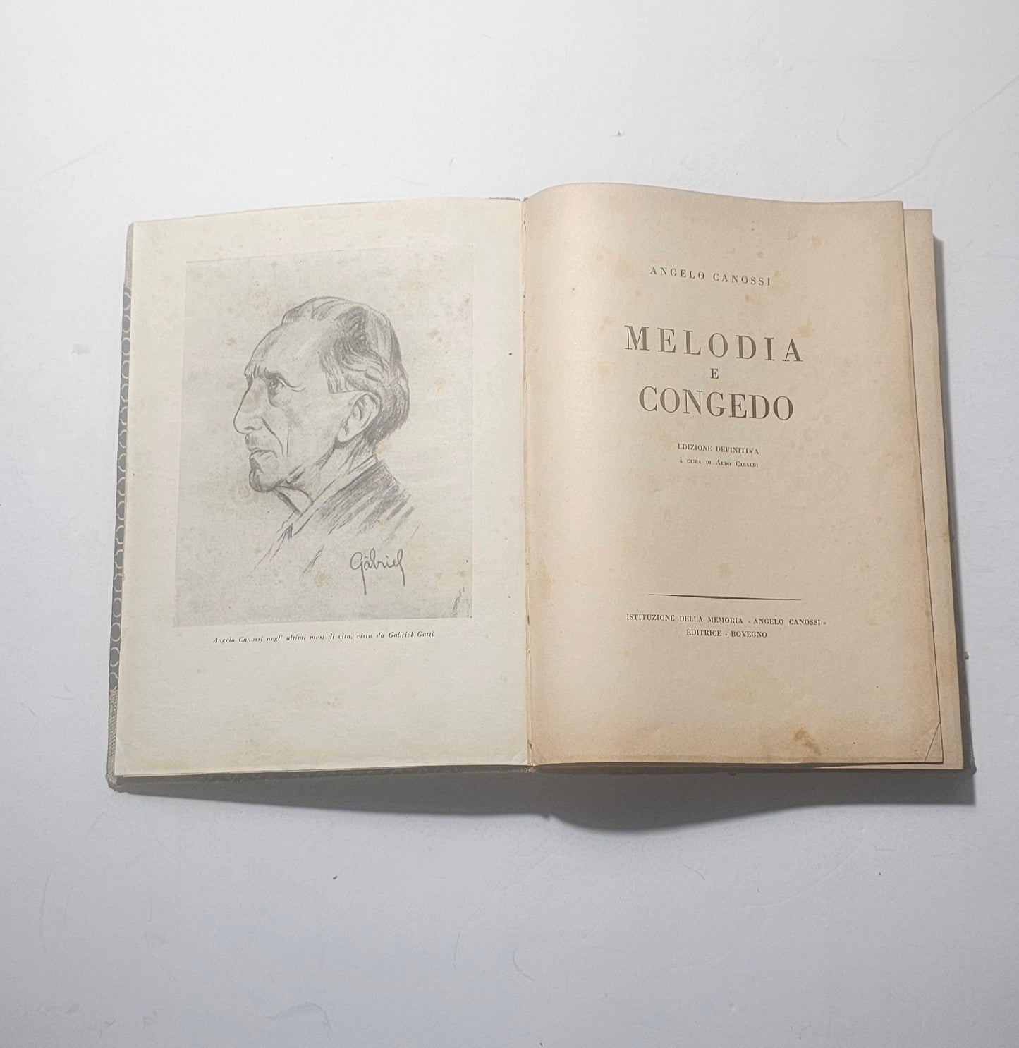 Frontespizio Melodia e Congedo Angelo Canossi iolibrocarmine
