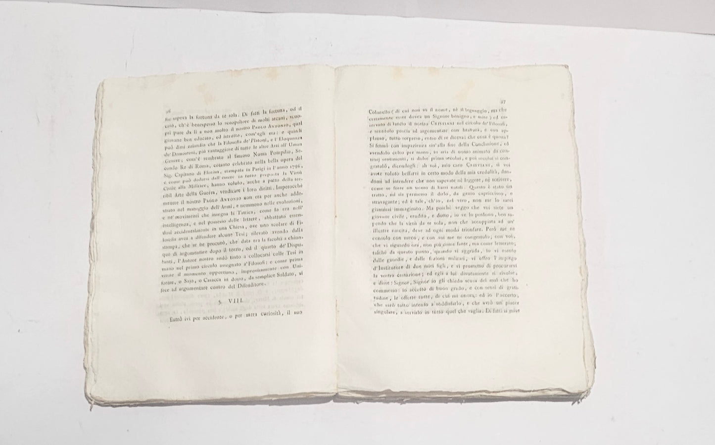 Profilo volume antico Verona 1800 interno