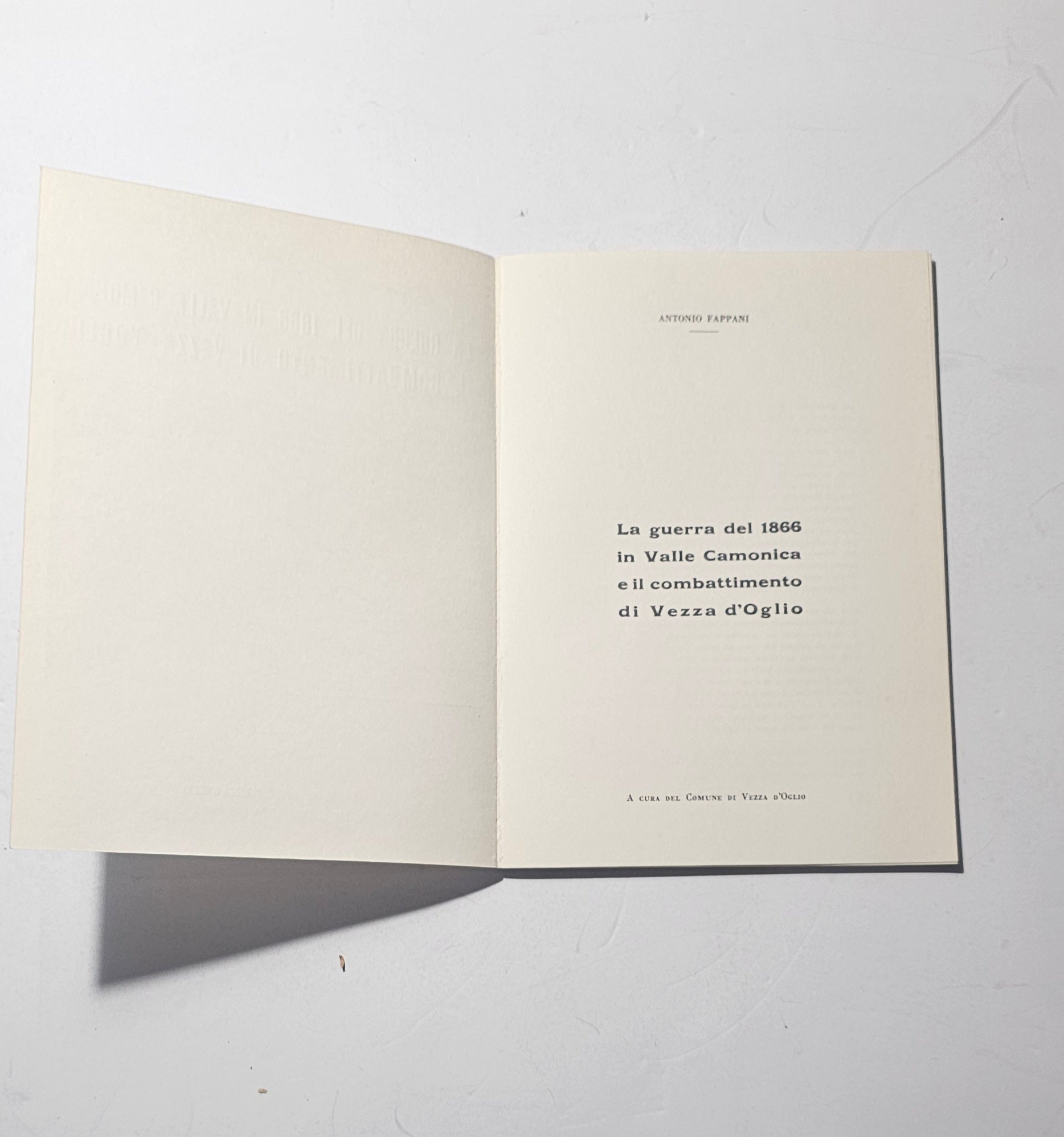 Frontespizio del volume storico sul combattimento di Vezza d’Oglio iolibrocarmine