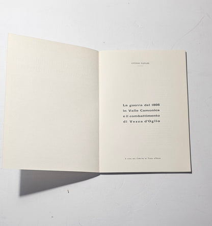 Frontespizio del volume storico sul combattimento di Vezza d’Oglio iolibrocarmine
