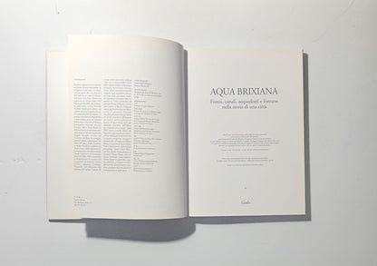 Frontespizio del libro Aqua Brixiana Grafo Edizioni iolibrocarmine