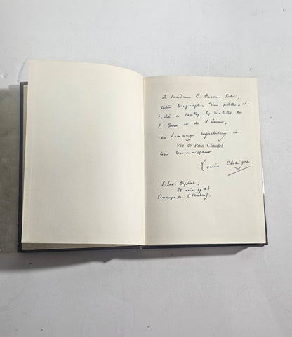 iolibrocarmine vie de paul claudel dedica autografa libro raro
