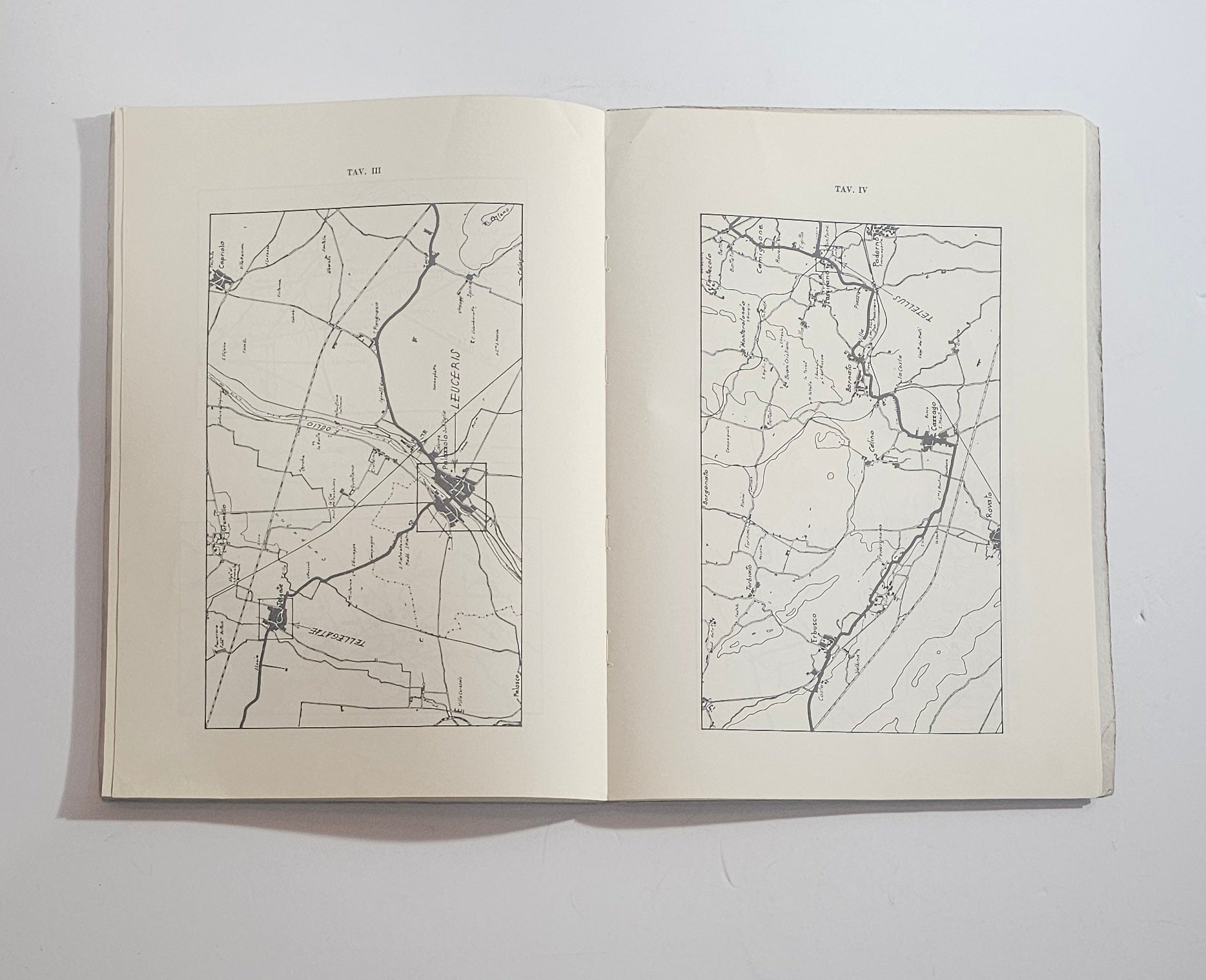 tavole mappe strada romana oglio mincio