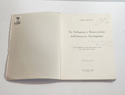 frontespizio tellegatae beneventum itinerario burdigalese