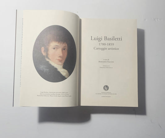 Frontespizio del libro Luigi Basiletti 1780 1859 a cura di Bernardo Falconi io libro carmine