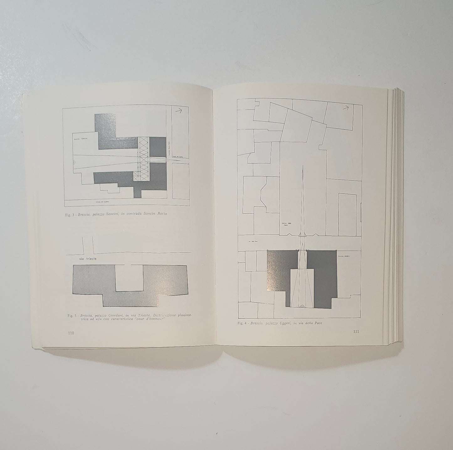 Pagine interne con planimetrie e studi architettonici sulla Brescia del Settecento iolibrocarmine
