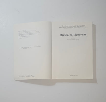 Frontespizio del libro Brescia nel Settecento a cura di Ida Gianfranceschi Vettori iolibrocarmine
