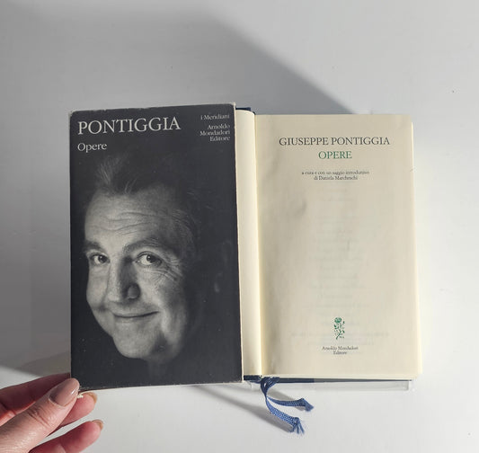 Libro usato frontespizio  Pontiggia Opere Meridiani Mondadori io libro carmine
