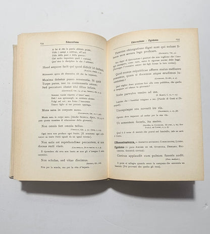 pagine interne con proverbi latini e traduzione
