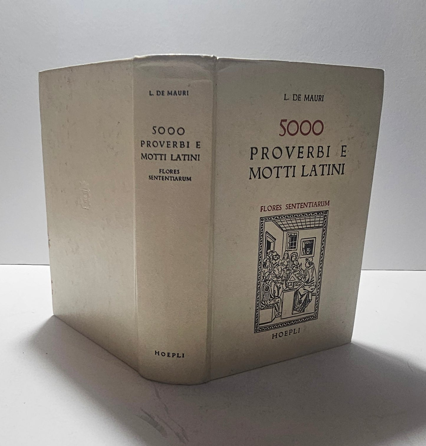 copertina cartonata 5000 proverbi e motti latini hoepli
