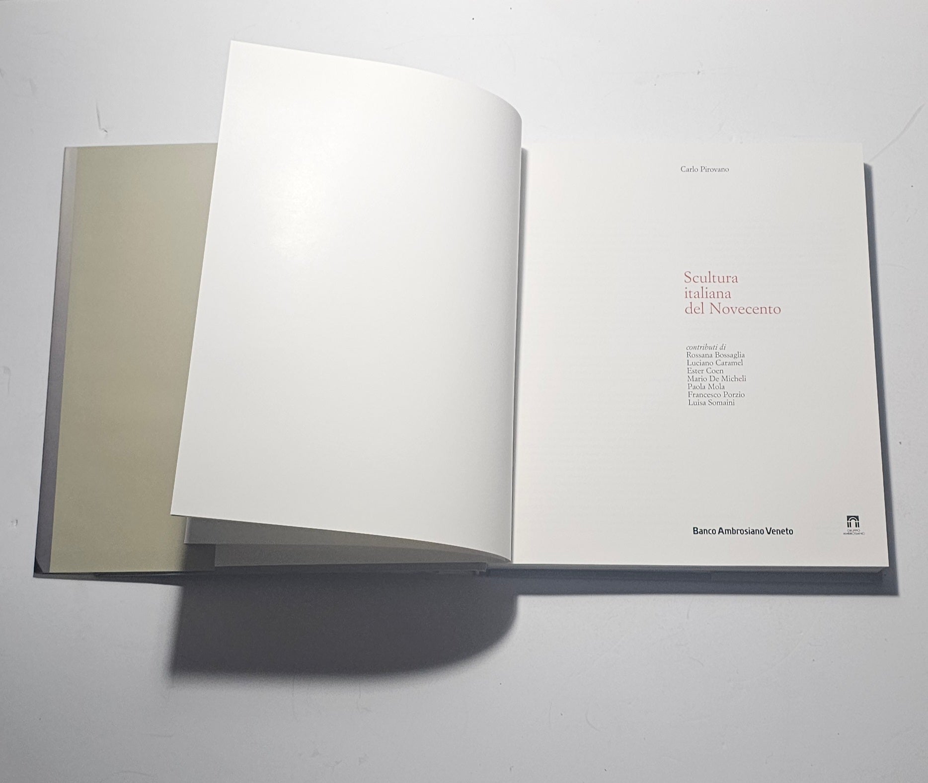 Libro arte contemporanea italiana Banco Ambrosiano Veneto iolibrocarmine