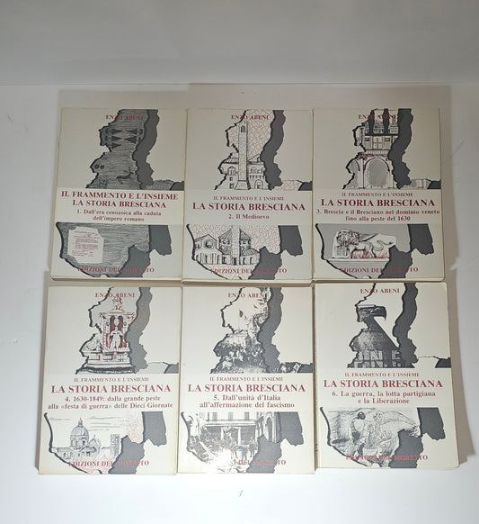 iolibrocarmine la storia bresciana enzo abeni copertine 6 volumi
