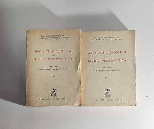 Libro Momenti e Problemi storia estetica Marzorati io libro carmine
