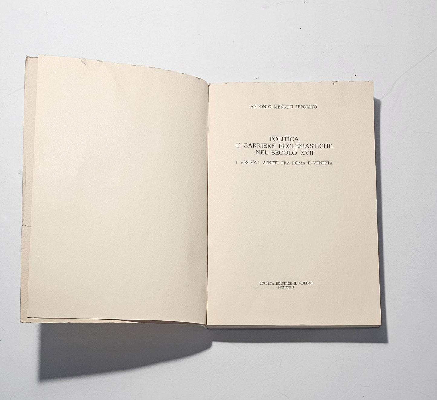 Frontespizio Antonio Menniti Ippolito Il Mulino iolibrocarmine
