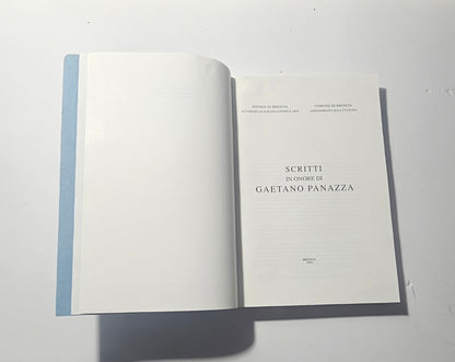 Frontespizio del volume Scritti in Onore di Gaetano Panazza io libro carmine