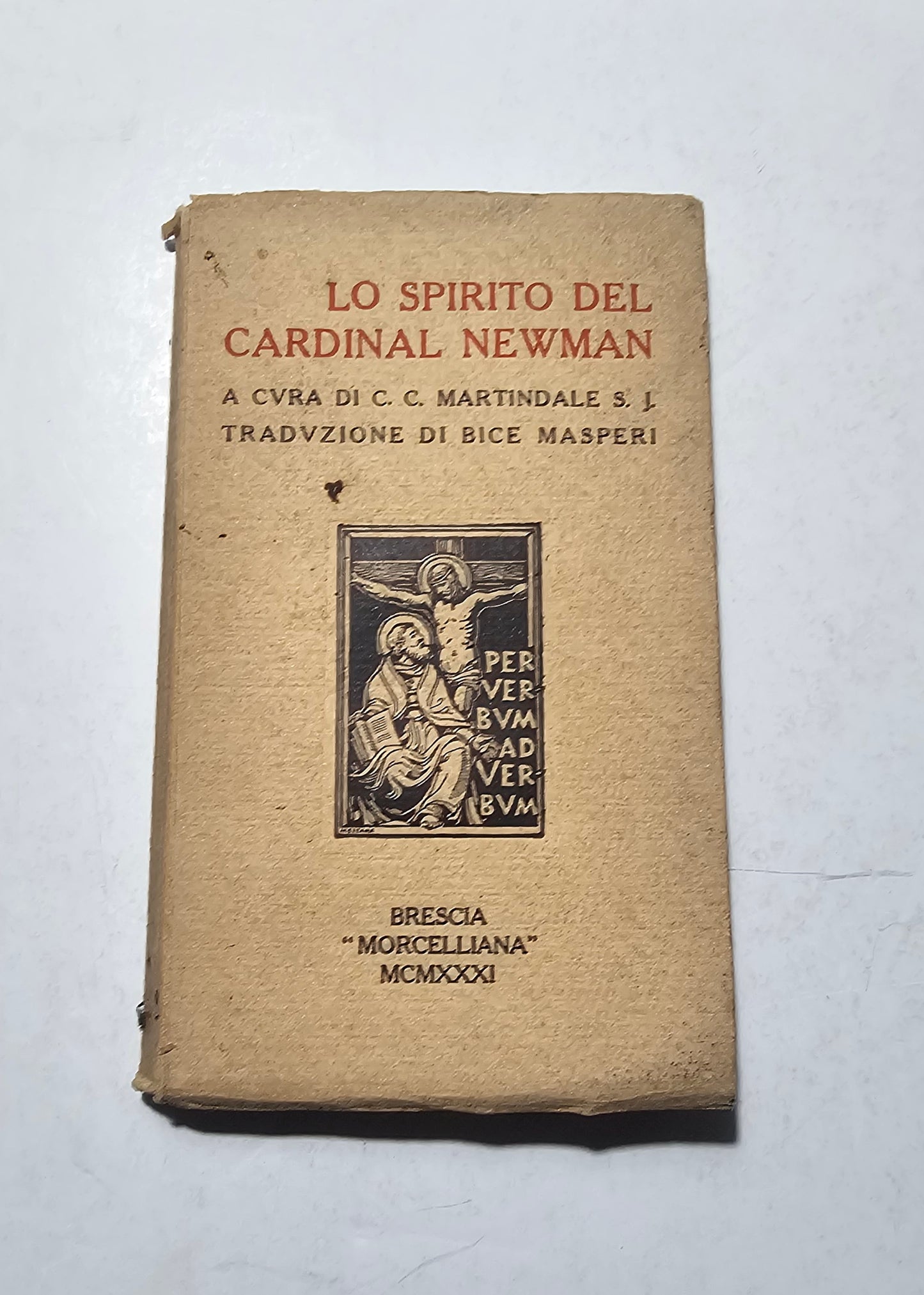 lo spirito del cardinal newman copertina morcelliana 1931
