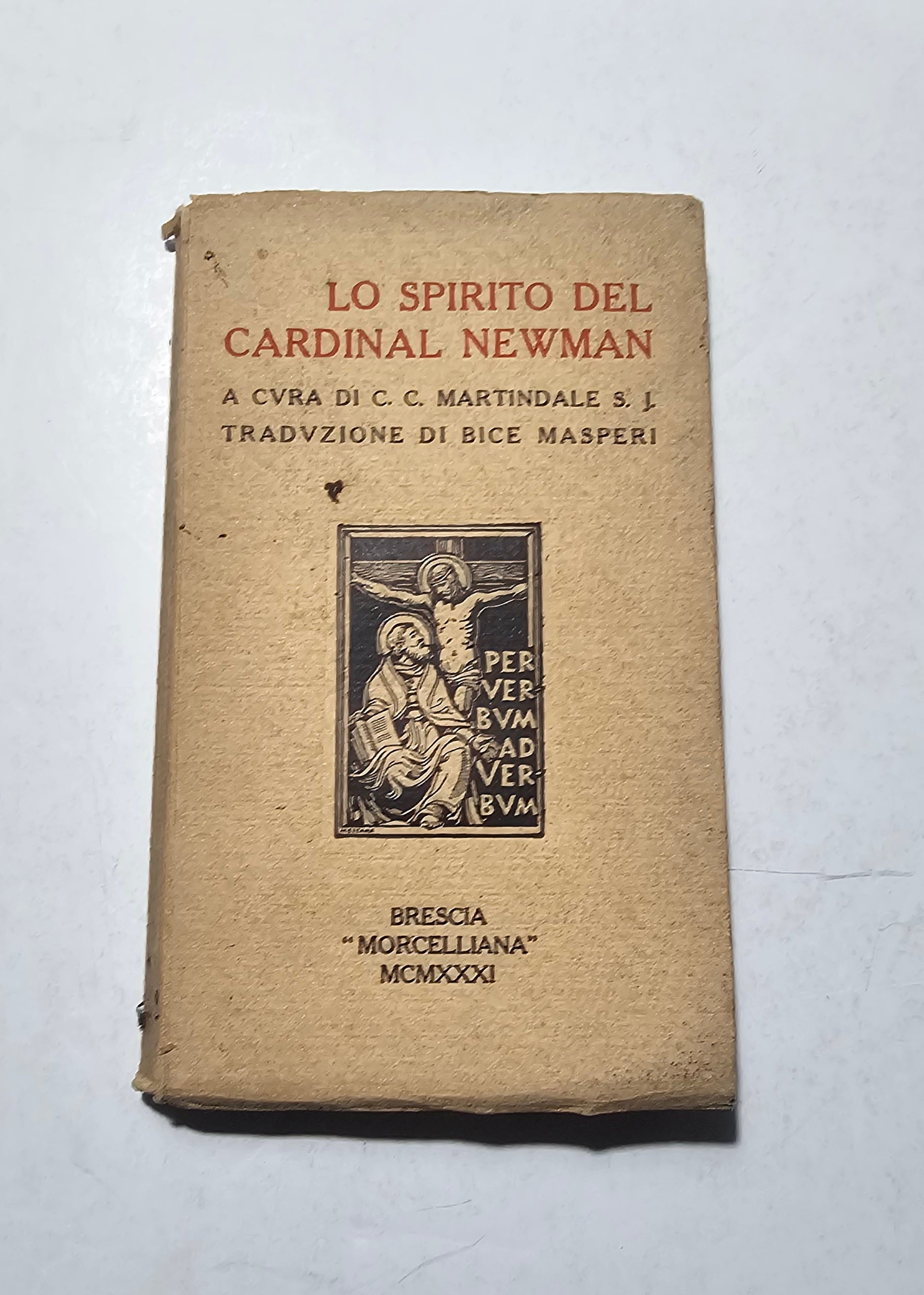 lo spirito del cardinal newman copertina morcelliana 1931
