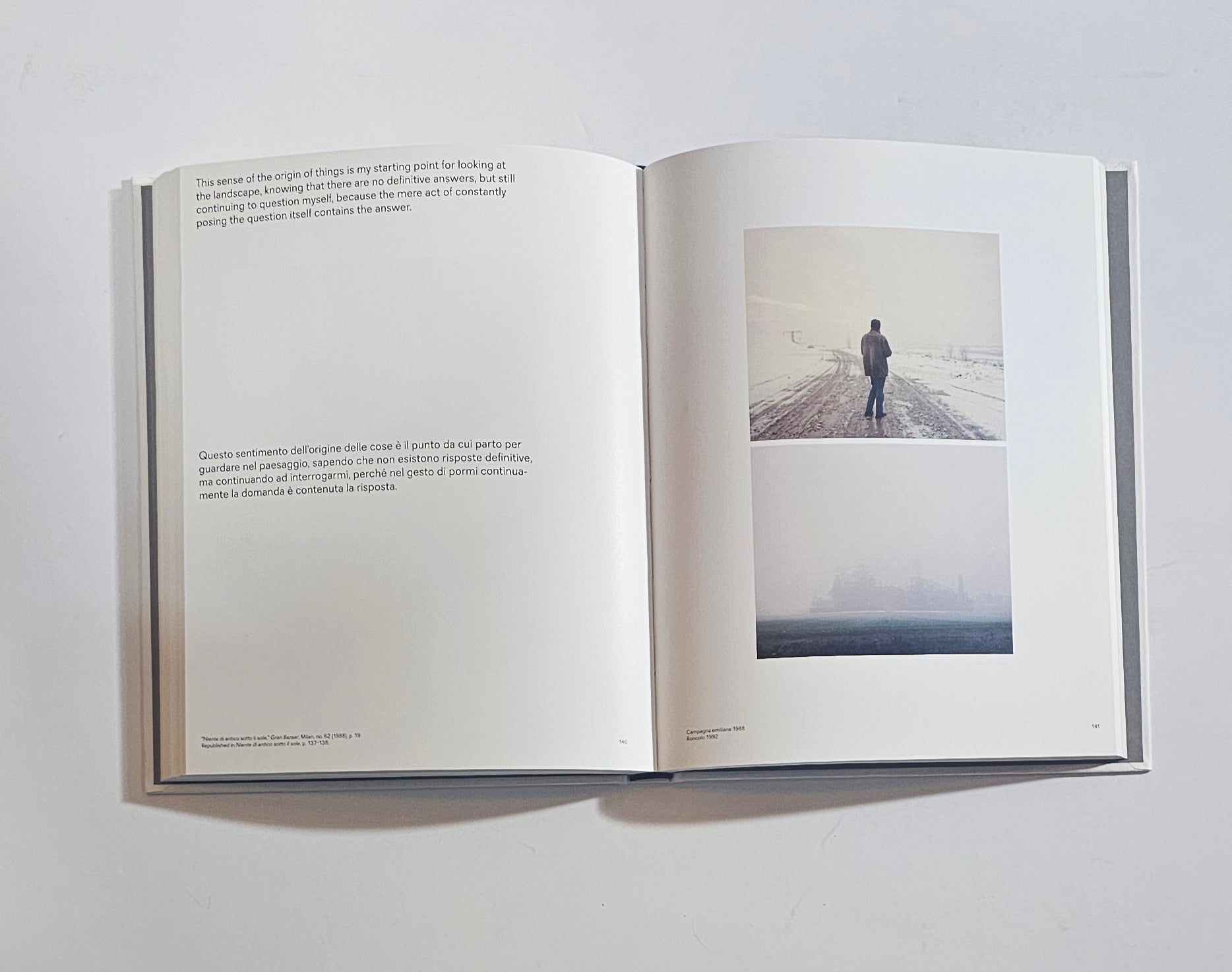 luigi ghirri immagini interne neve paesaggio fotografia artistica