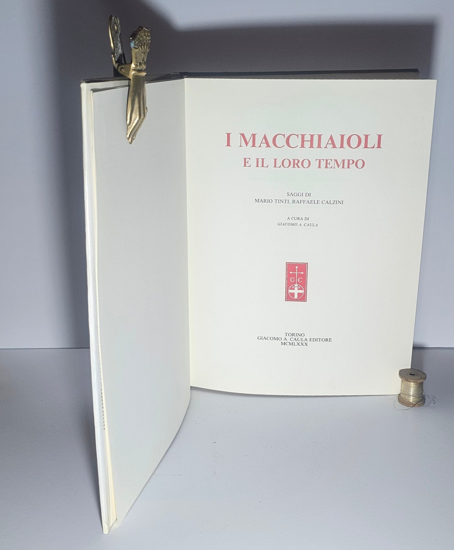 Frontespizio libro Macchiaioli Caula editore Torino