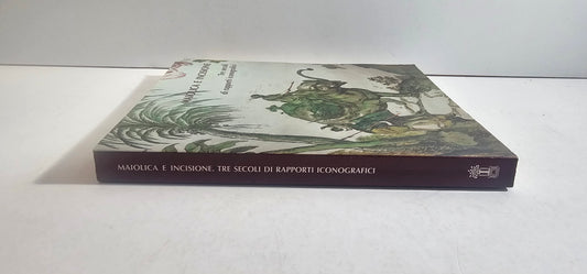 dorso libro arte maiolica incisione neri pozza
